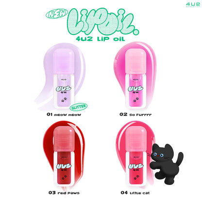 4U2 Lip Oil - pH Color Changing Formula #01 Meow Meow - Beauty Buddy