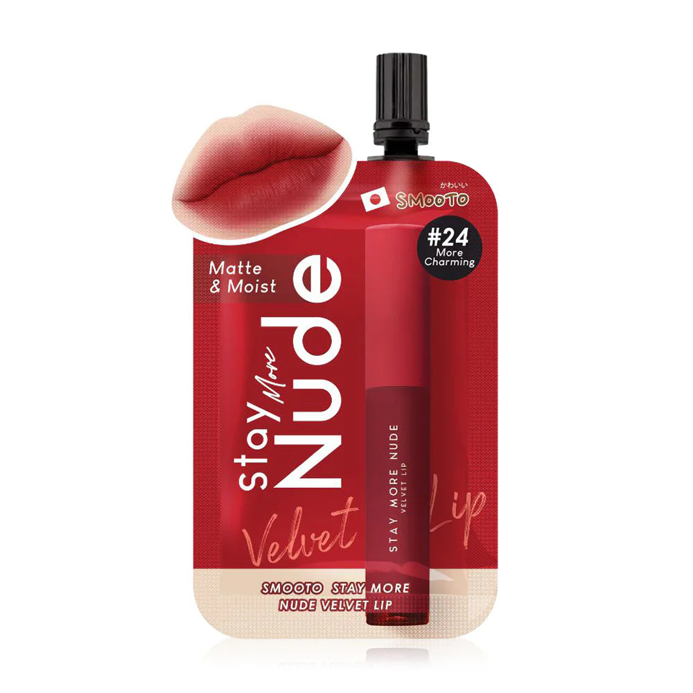 Smooto Stay More Nude Velvet Lip 2g #24