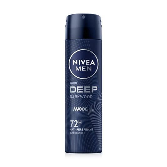 NIVEA Deodorant Spray - Deep Charcoal Formula, 48-Hour Protection - Beauty Buddy