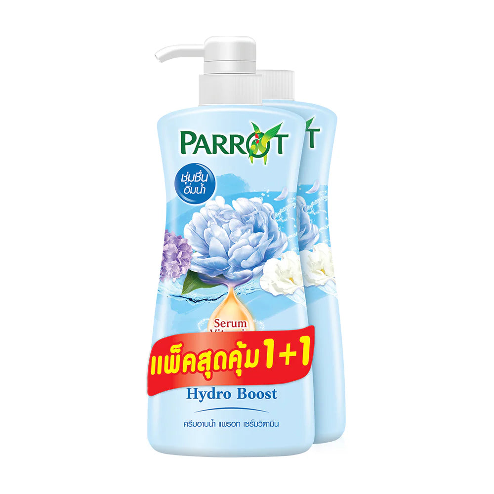 Parrot Serum Vitamin Shower Cream Hydro Boost 450ml x 2pcs