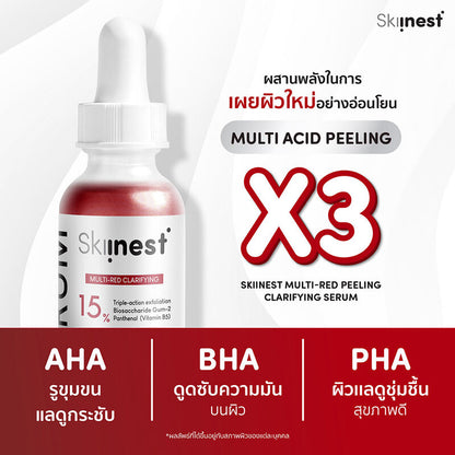 Skinness Multi-Red Peeling Clarifying Serum 30ml