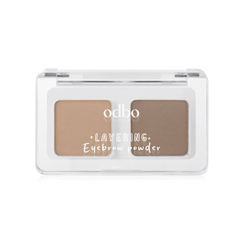 ODBO Eyebrow Powder Palette - 2 Shades, Waterproof Formula - Beauty Buddy