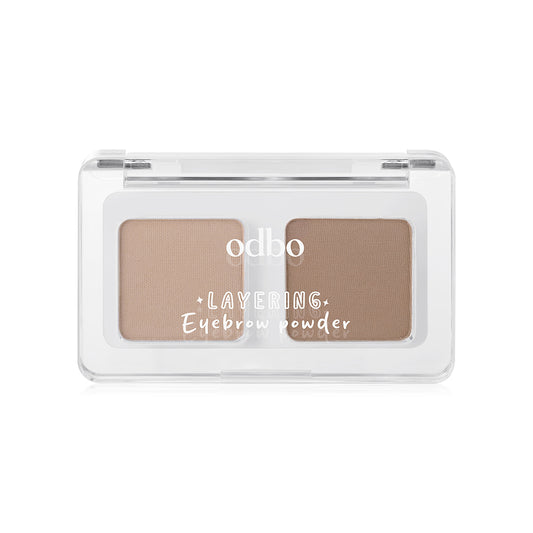 ODBO Eyebrow Powder - Waterproof Dual Shade Palette - Beauty Buddy