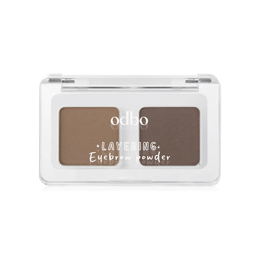 ODBO Eyebrow Powder - Layering Palette with 2 Shades - Beauty Buddy