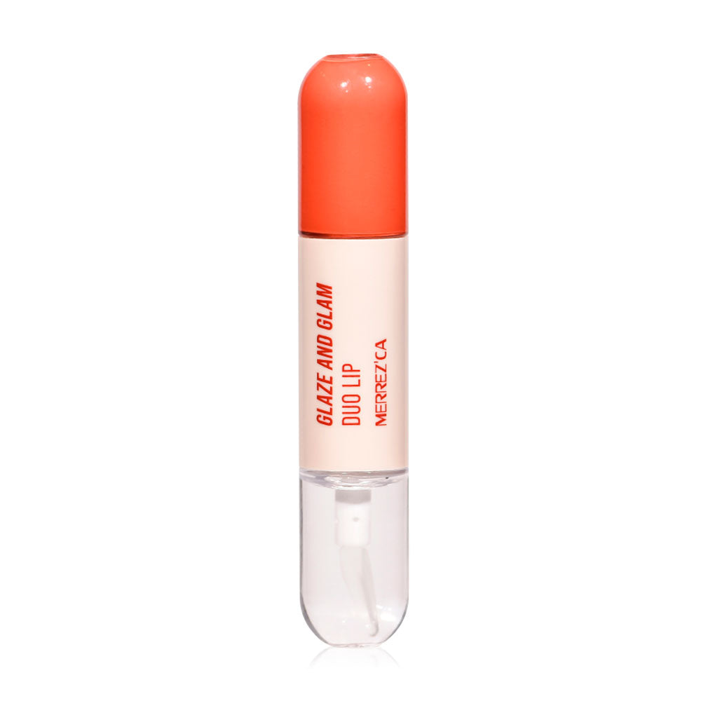 Merrezca Lip Duo - Matte & Oil Textures in Light Peach