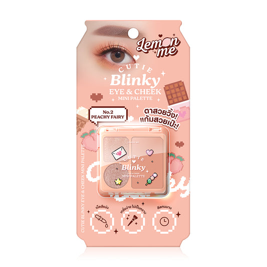 Lemon Me Mini Palette - Peachy Fairy Eyeshadow & Blush - Beauty Buddy