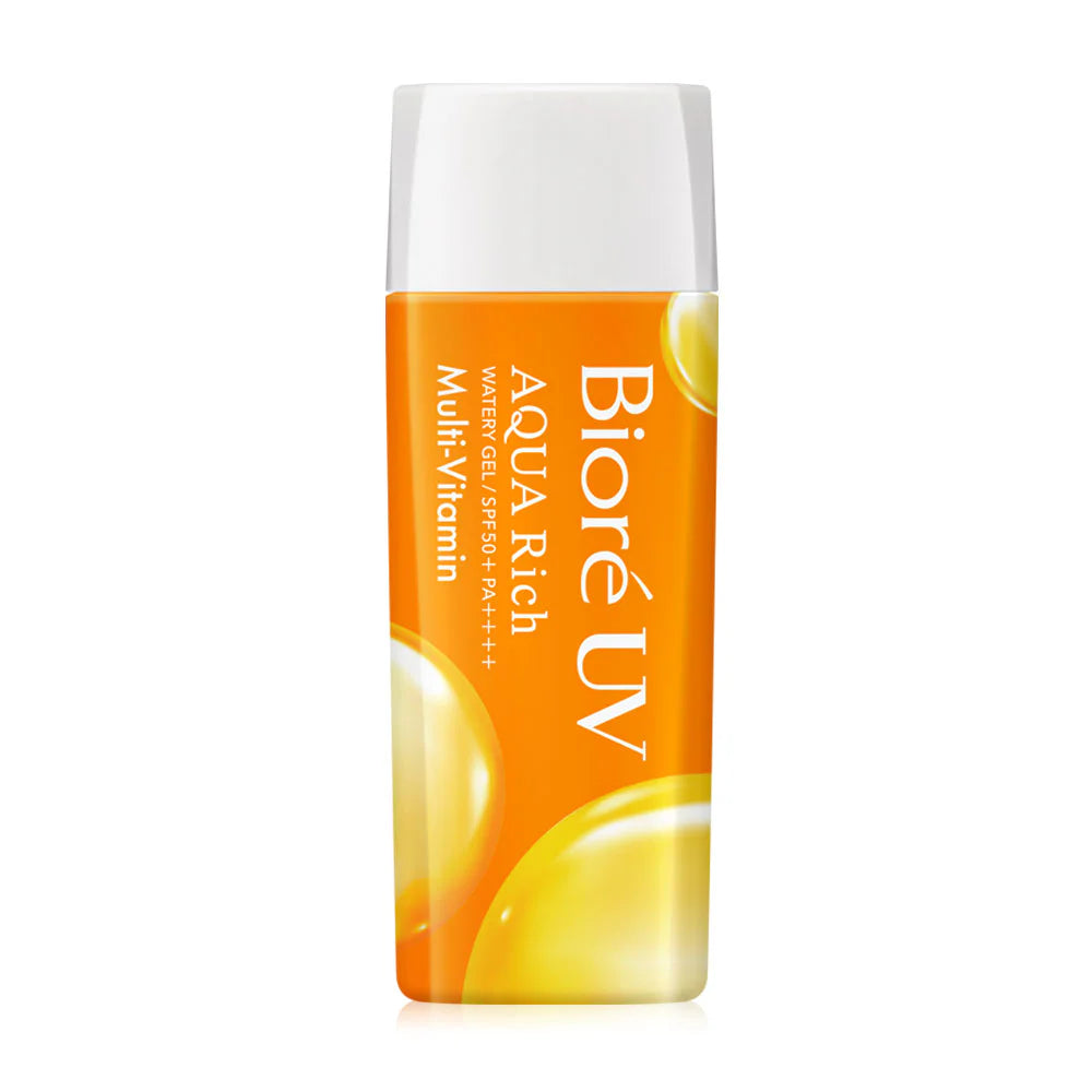 Biore Sunscreen - UV Aqua Rich Watery Gel with Multi-Vitamins SPF50+ - Beauty Buddy