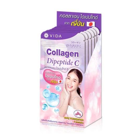 Vida Collagen Dipeptide C Dietary Supplement 14 Capsules x 6 Sachets