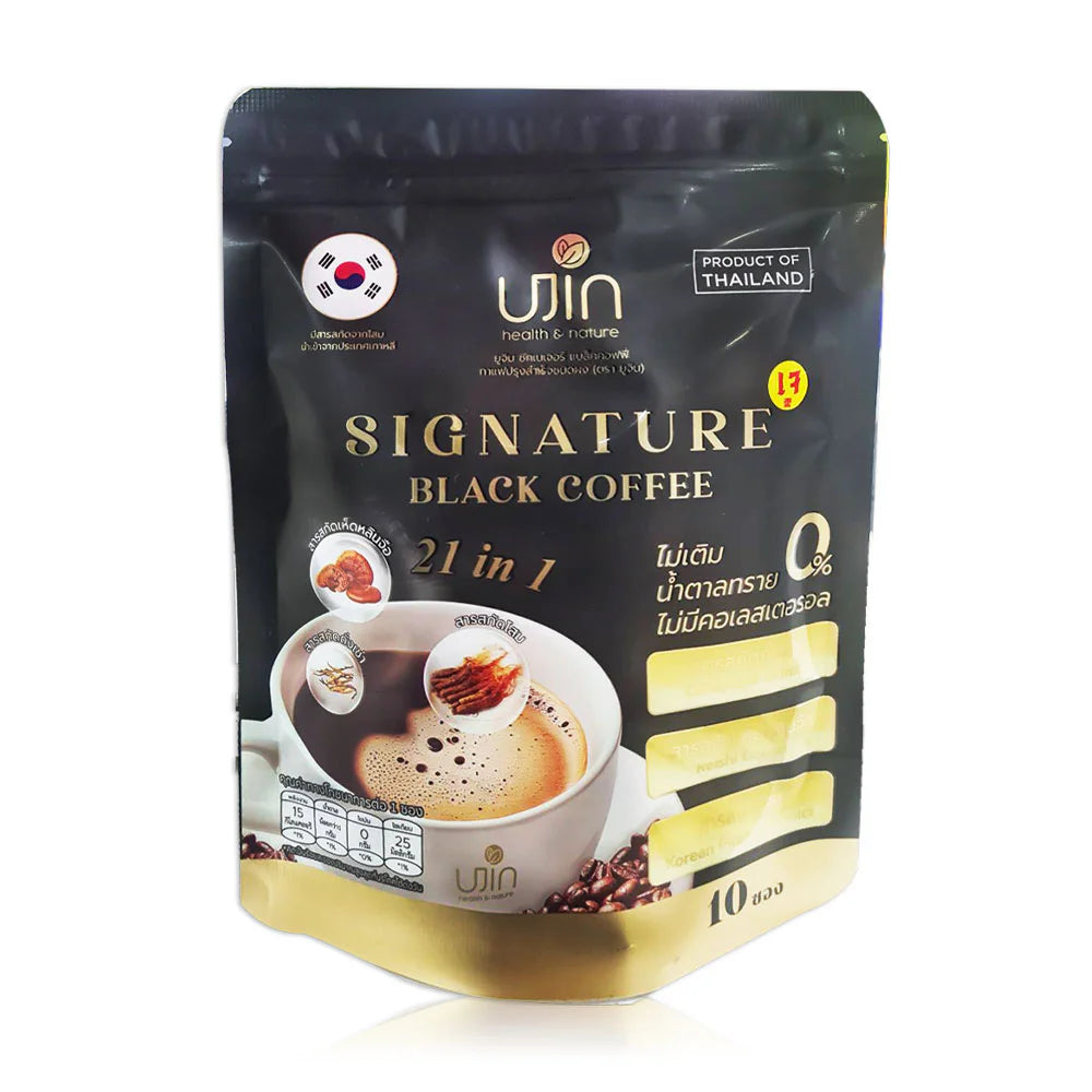 Ujin Signature Black Coffee Instant Coffee Mix Powder 5g x 10 Sachets