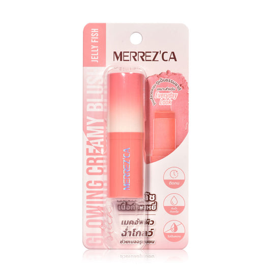 Merrezca Creamy Blush Stick - Glowing Jelly Fish Velvet Formula - Beauty Buddy