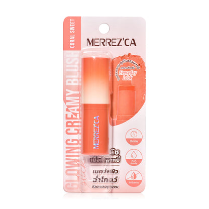 Merrezca Creamy Blush Stick - Glowing Coral Velvet - Beauty Buddy