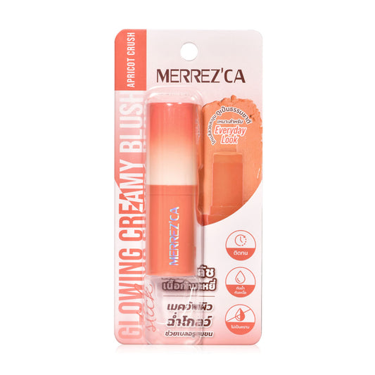 Merrezca Blush Stick - Glowing Apricot Crush Formula - Beauty Buddy