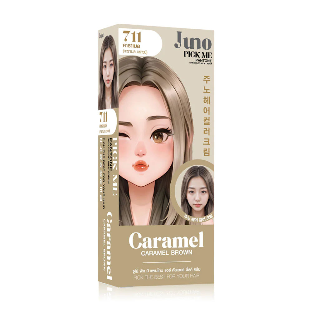 JUNO Pick Me Pantone Hair Color Milk Cream 85ml - #711 Caramel