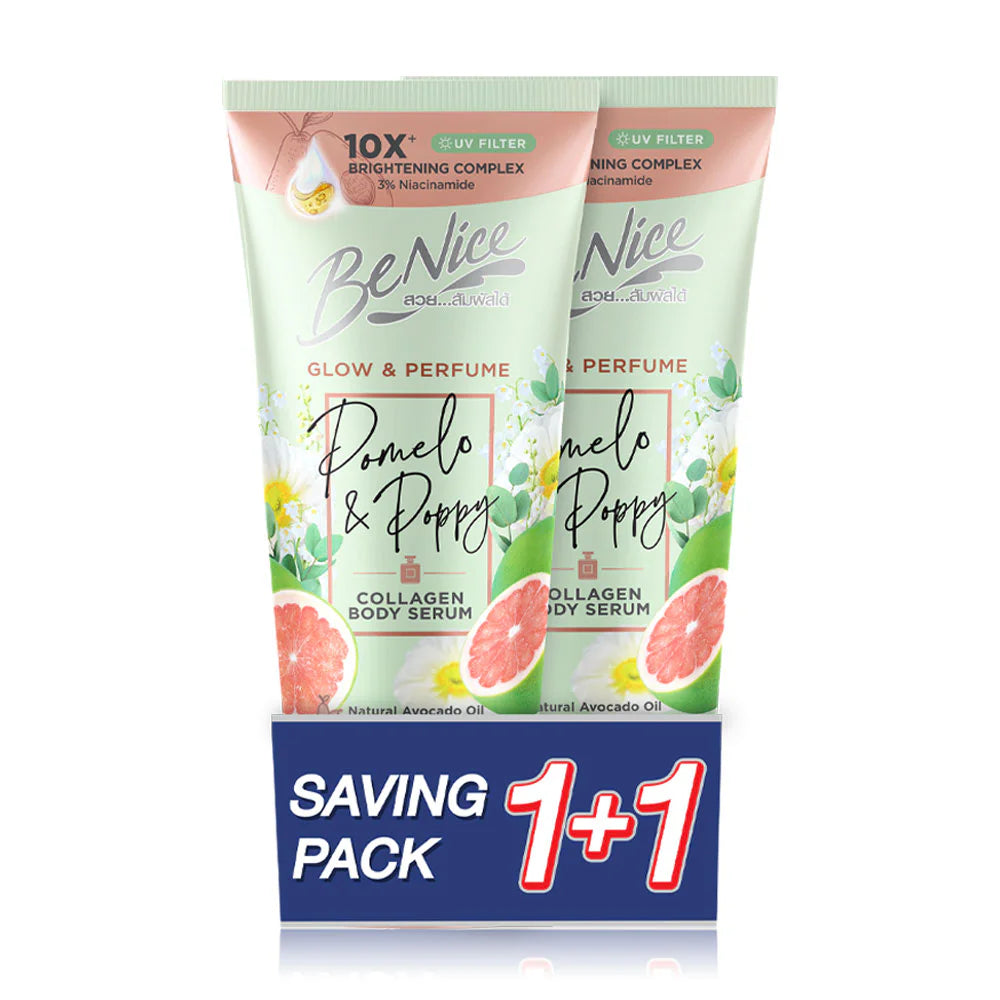 BeNice Glow & Perfume Pomelo & Poppy Body Lotion 300ml x 2pcs