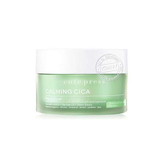 Cute Press Calming Cica Set - Sleeping Mask & Booster Serum - Beauty Buddy