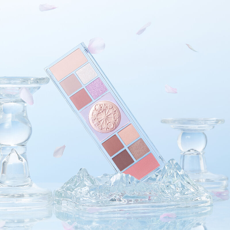 Peripera Makeup Palette - Cherry Version with Eyeshadow, Blush, Highlighter - Beauty Buddy