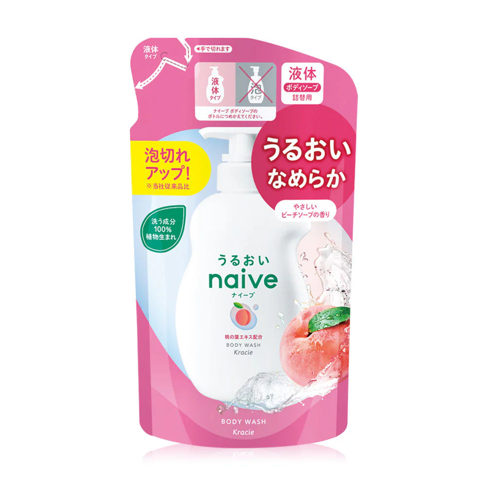 naive Body Wash Peach Refill 360ml