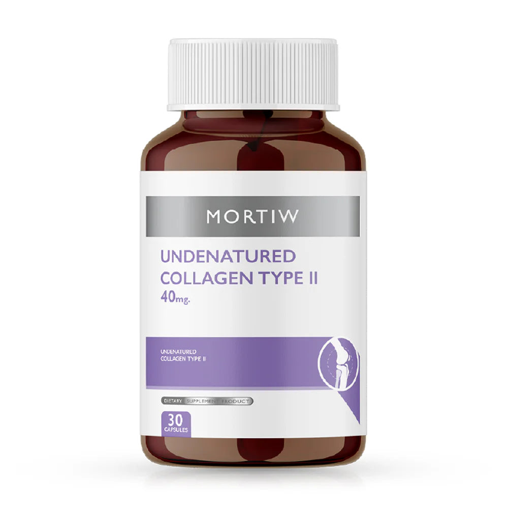 MORTIW Undenatured Collagen Type II 40mg 30 Capsules Dietary Supplement