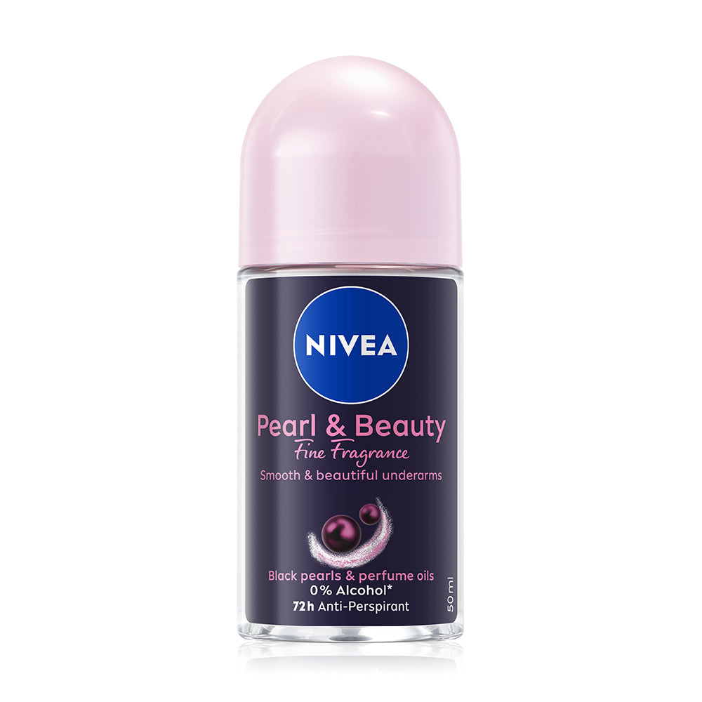 NIVEA Antiperspirant Roll-On - Pearl & Beauty with Black Pearl Extract - Beauty Buddy