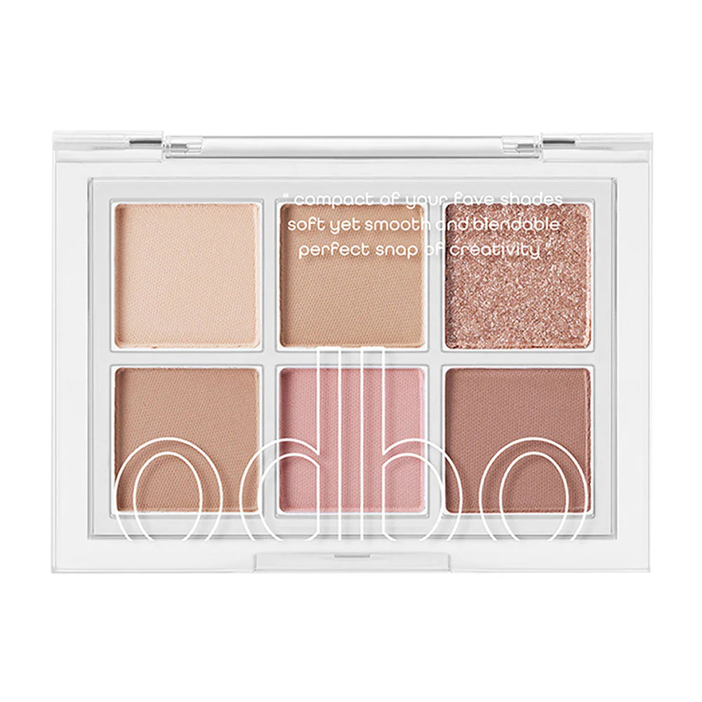 ODBO Eyeshadow Palette - 6 Shades with Matte and Shimmer Textures