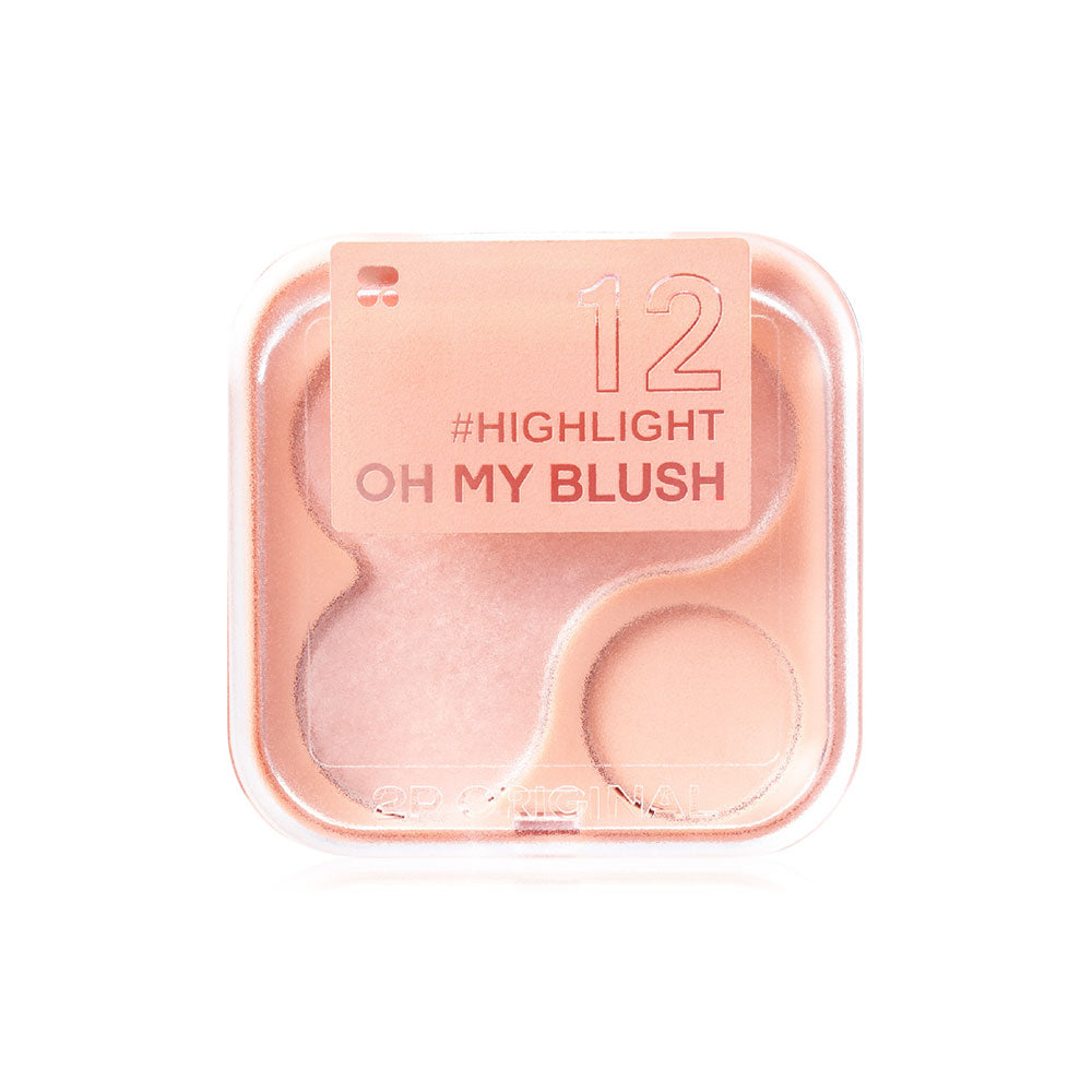 2P Original Blush - Highlight #12 Dust-Free Formula - Beauty Buddy