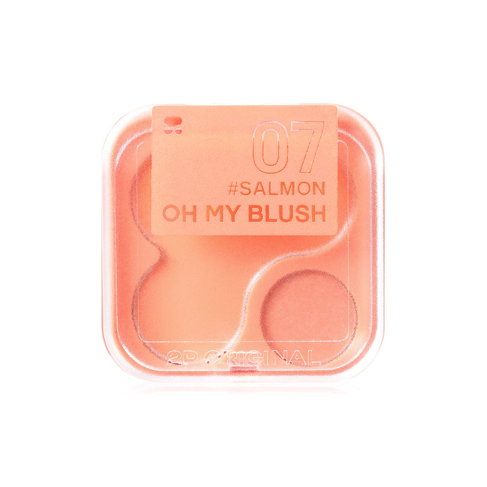 2P Original Blush - #07 Salmon Dust-Free Dual Texture - Beauty Buddy