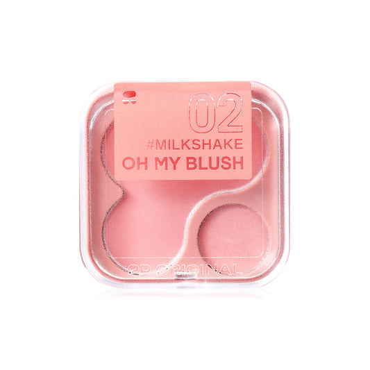 2P Original Blush - Milkshake Shade, Matt & Shimmer Finish - Beauty Buddy