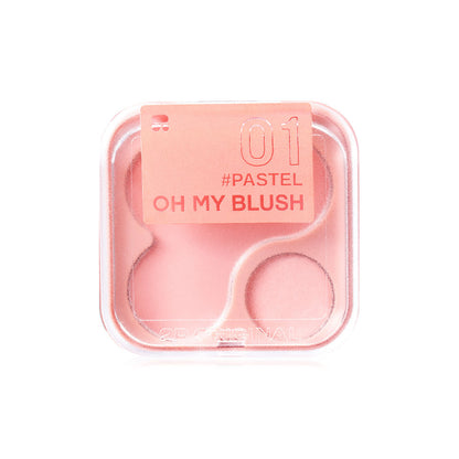 2P Original Blush - #01 Pastel Dust-Free Dual Texture - Beauty Buddy