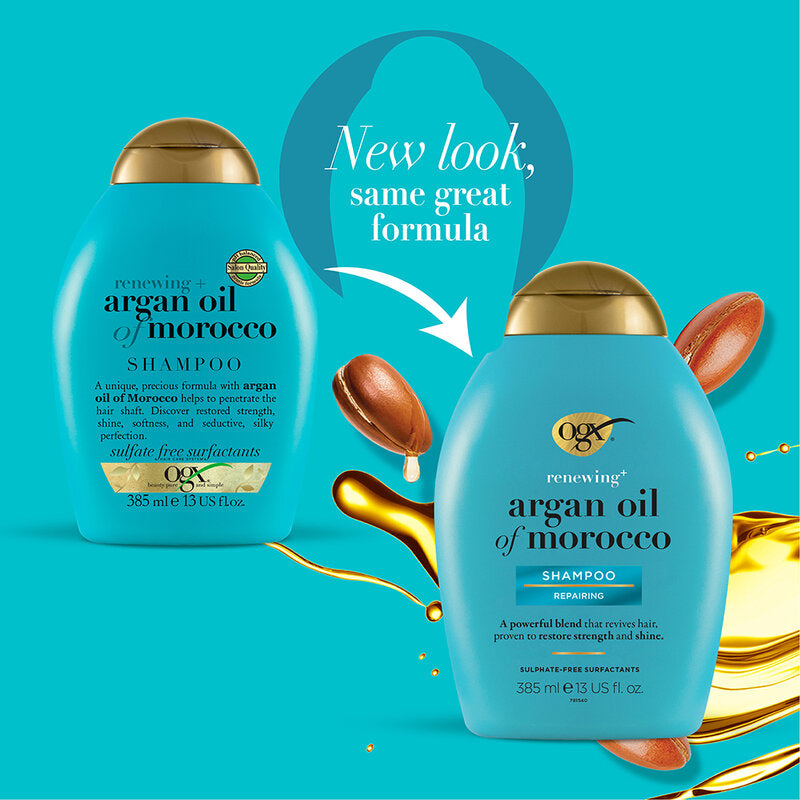 OGX Renewing Argan Oil Of Morocco Shampoo Repairing 385ml x 2pcs
