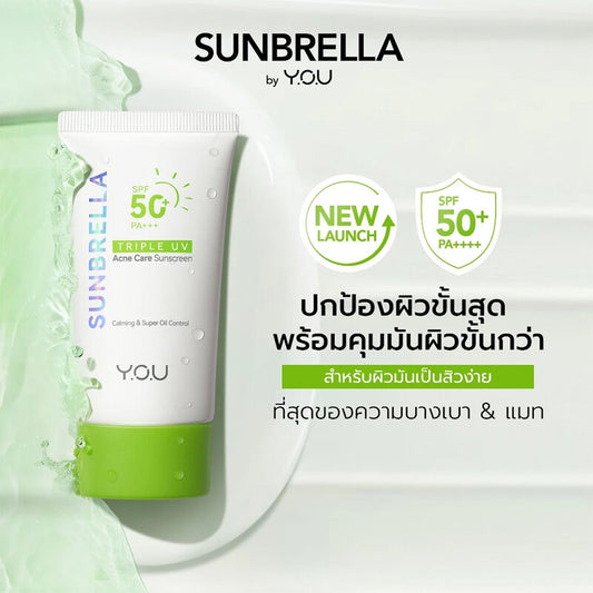Y.O.U Sunscreen - Triple UV Acne Care SPF50+ PA+++ - Beauty Buddy