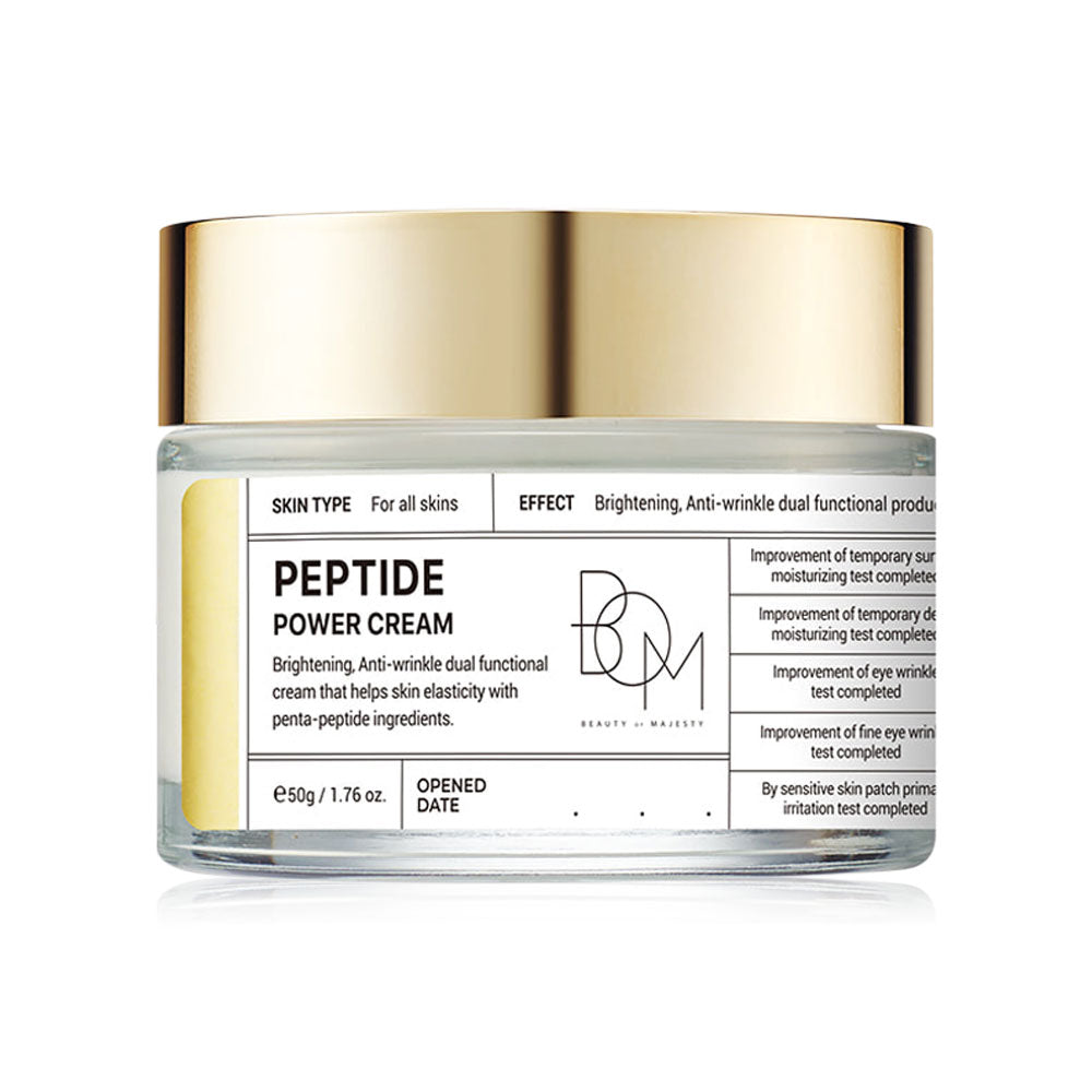 BOM Peptide Power Cream - 50g for Skin Elasticity and Firmness
