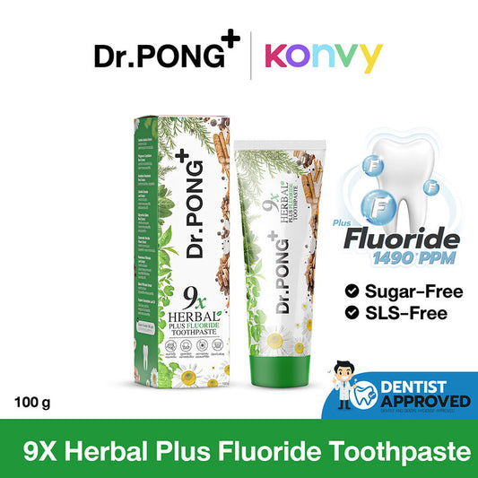 Dr.PONG Toothpaste - 9X Herbal Plus Fluoride Formula - Beauty Buddy