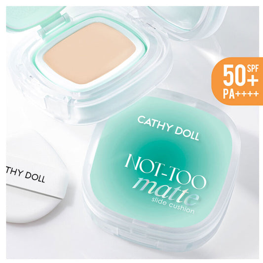 Cathy Doll Cushion Foundation - Not-Too Matte SPF50+ Light Beige - Beauty Buddy