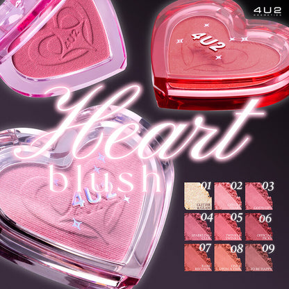 4U2 Blush - Heart Shape #08 Once Upon A Time - Beauty Buddy