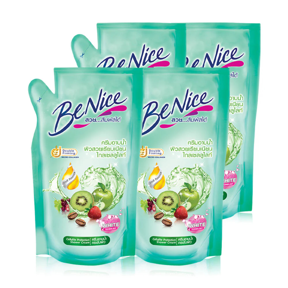 BeNice Shower Cream Cellulite Protection 400ml x 4pcs Refill