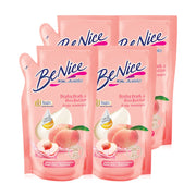 BeNice Shea Butter Peachy Peach Shower Cream 400ml x 4pcs