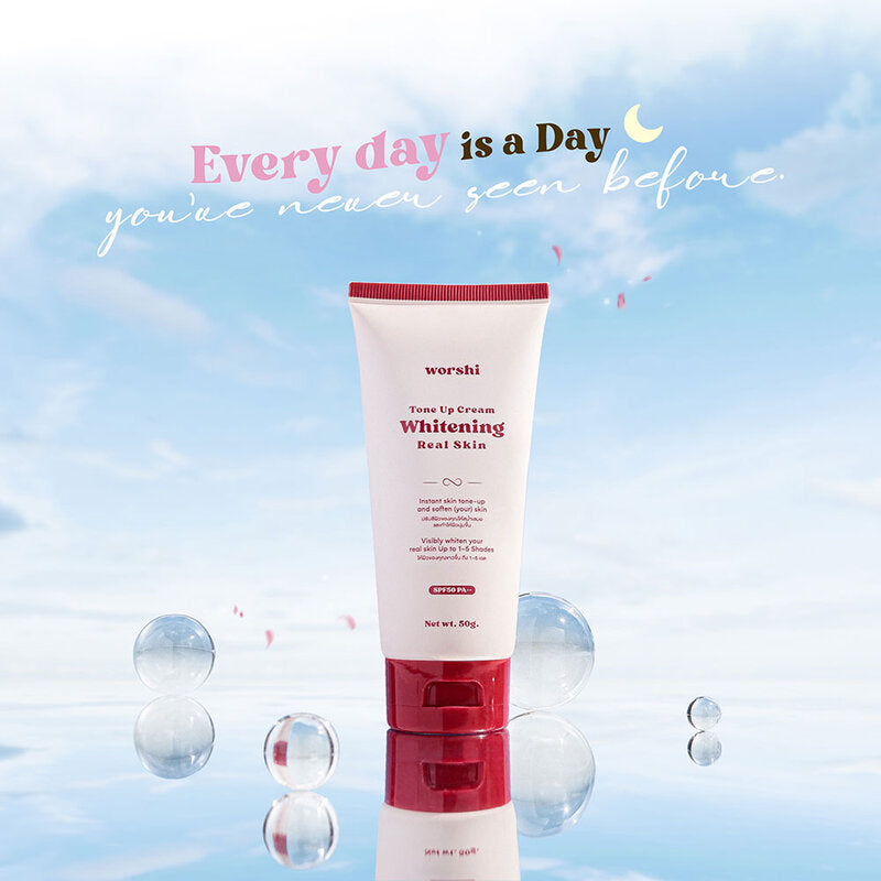 Worshi Tone UP Cream Whitening Real Skin SPF50 PA++ 65g #01 White Wip Crame