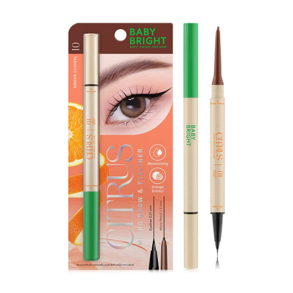 Baby Bright Eyebrow Pencil & Eyeliner - Tarocco Brown - Beauty Buddy