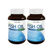Vistra Odorless Fish Oil Value Pack 45 Capsules x 2pcs Salmon Fish Oil 1000 mg. dietary supplement mixed with Vitamin E