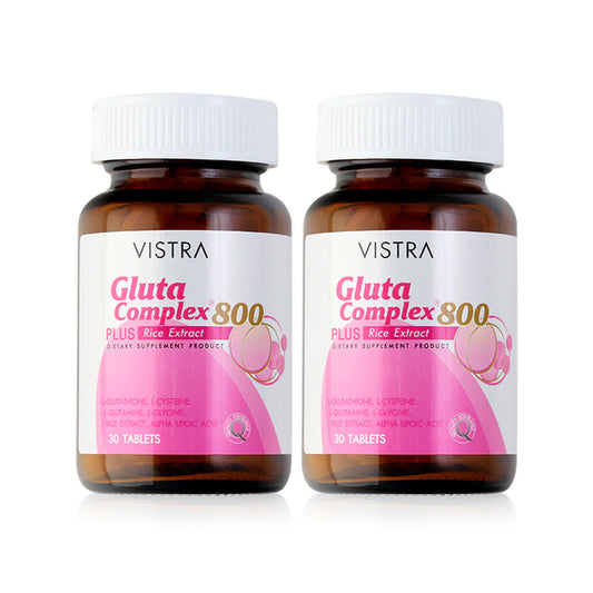 VISTRA Gluta Complex 800 Plus Rice Extract 30 Tablets x 2pcs