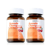 VISTRA Acerola Cherry 1000mg Plus Citrus Bioflavavonoids Dietary Supplement 45 Tablets x 2pcs