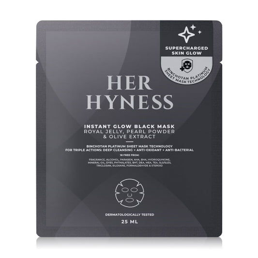 Her Hyness Instant Glow Mask - Binchotan Charcoal Formula - Beauty Buddy