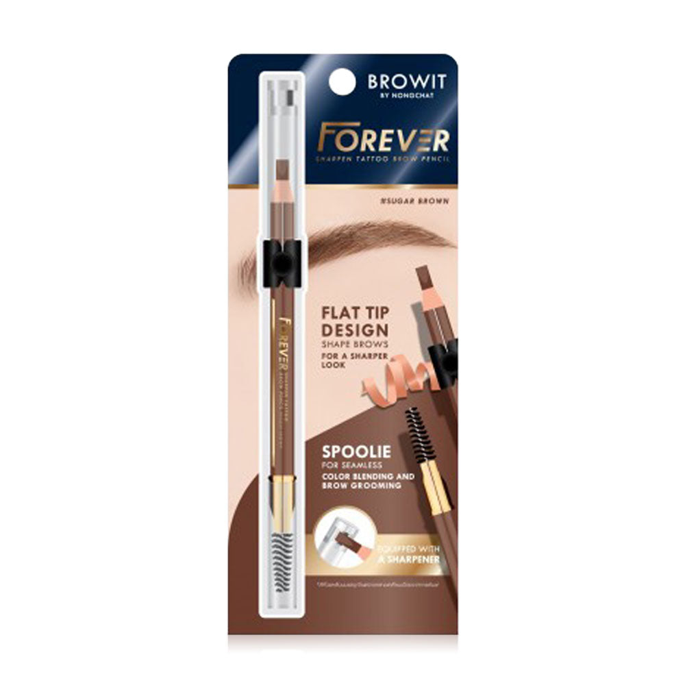 Browit Eyebrow Pencil - Sugar Brown Flat-Head Formula
