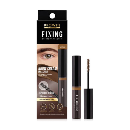 Browit Eyebrow Mascara - Medium Brown Fixing Formula for Men - Beauty Buddy