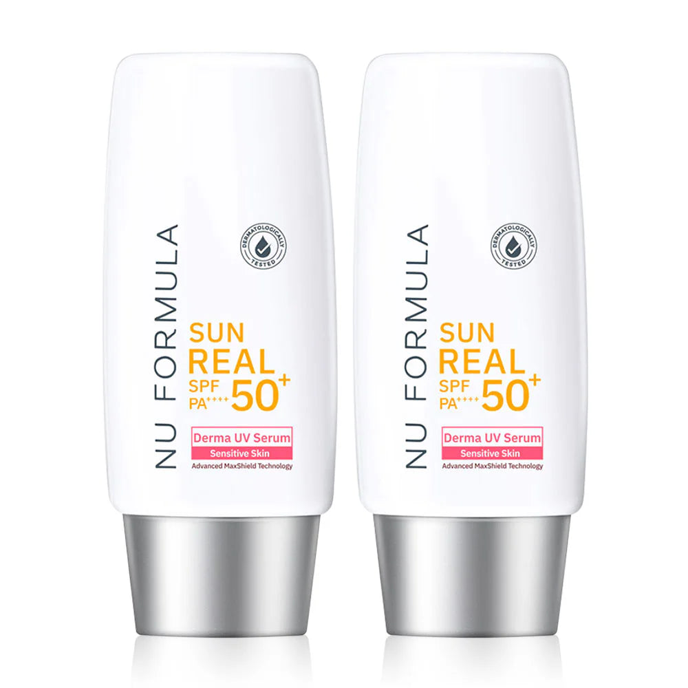 Nu Formula Sun Real SPF 50+ PA++++ Derma UV Serum 40g x 2pcs