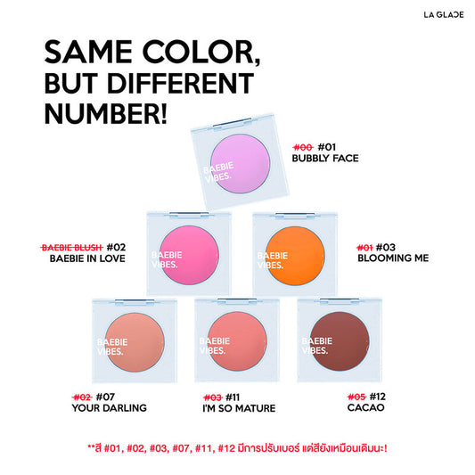 LA GLACE Cream Blush - Bubbly Face Formula