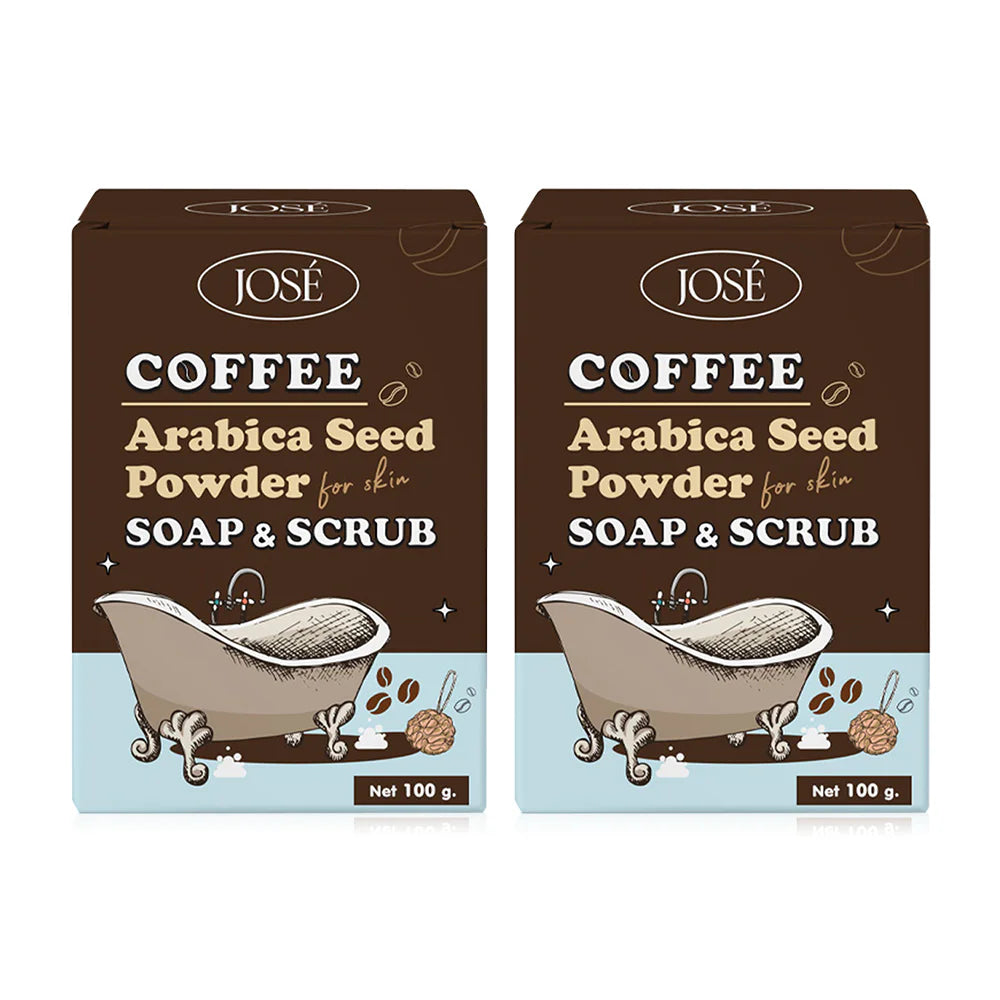 JOSE Coffee Soap & Scrub 100g x 2pcs