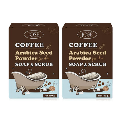 JOSE Coffee Soap & Scrub 100g x 2pcs
