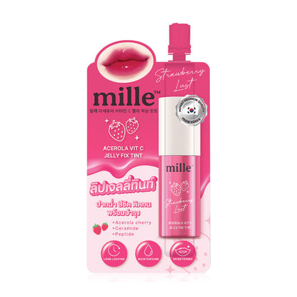 Mille Lip Tint - Acerola Vitamin C & Strawberry Lust Formula - Beauty Buddy