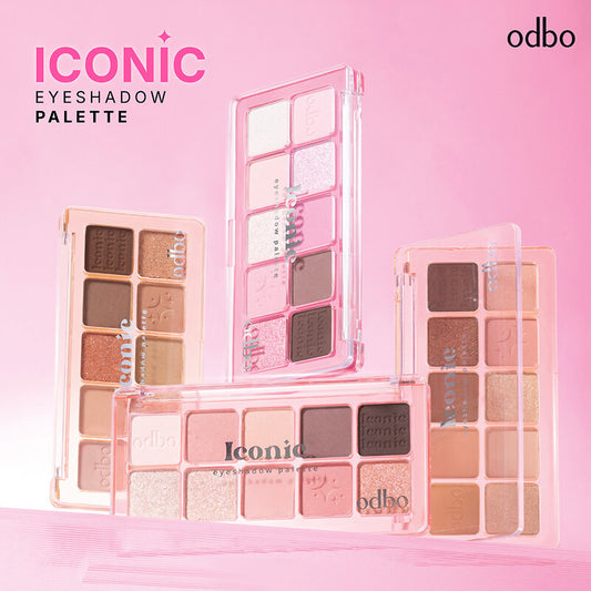 ODBO Eyeshadow Palette - 10 Shades in Summer Pink - Beauty Buddy